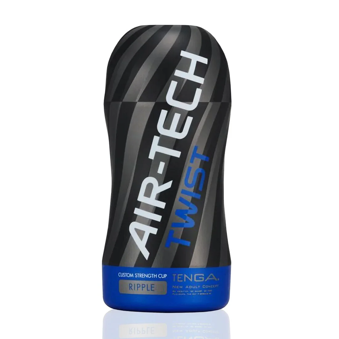 Мастурбатор Tenga Air-Tech Twist Ripple Blue з регульованим стисненням