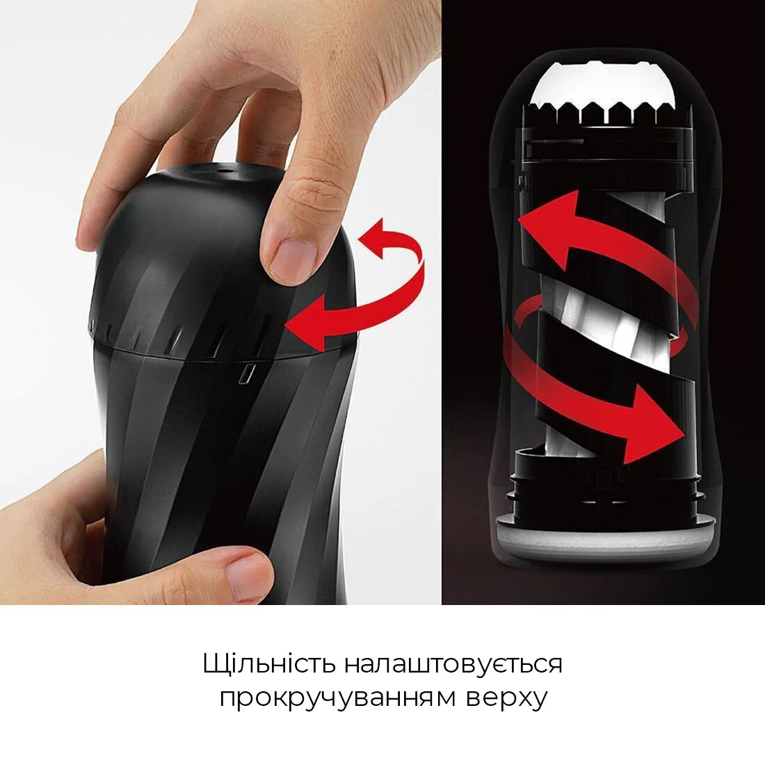 Мастурбатор Tenga Air-Tech Twist Ripple Blue з регульованим стисненням