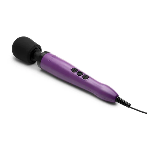 Вібромасажер DOXY Original Purple, дуже потужний, живлення 220В, пульсівні вібрації