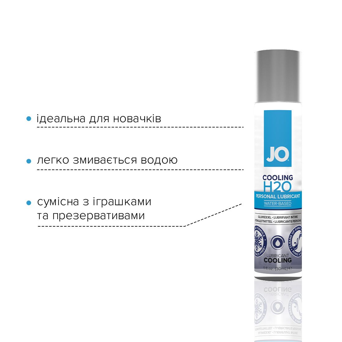 Охолоджувальна змазка на водній основі JO H2O COOLING, 30 мл - Зображення 4