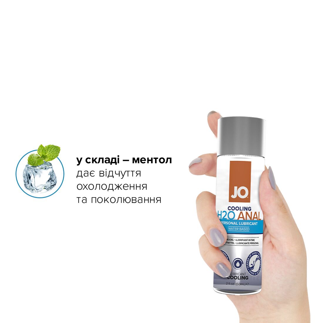 Анальна змазка JO ANAL H2O — COOLING, 60 мл, водна основа