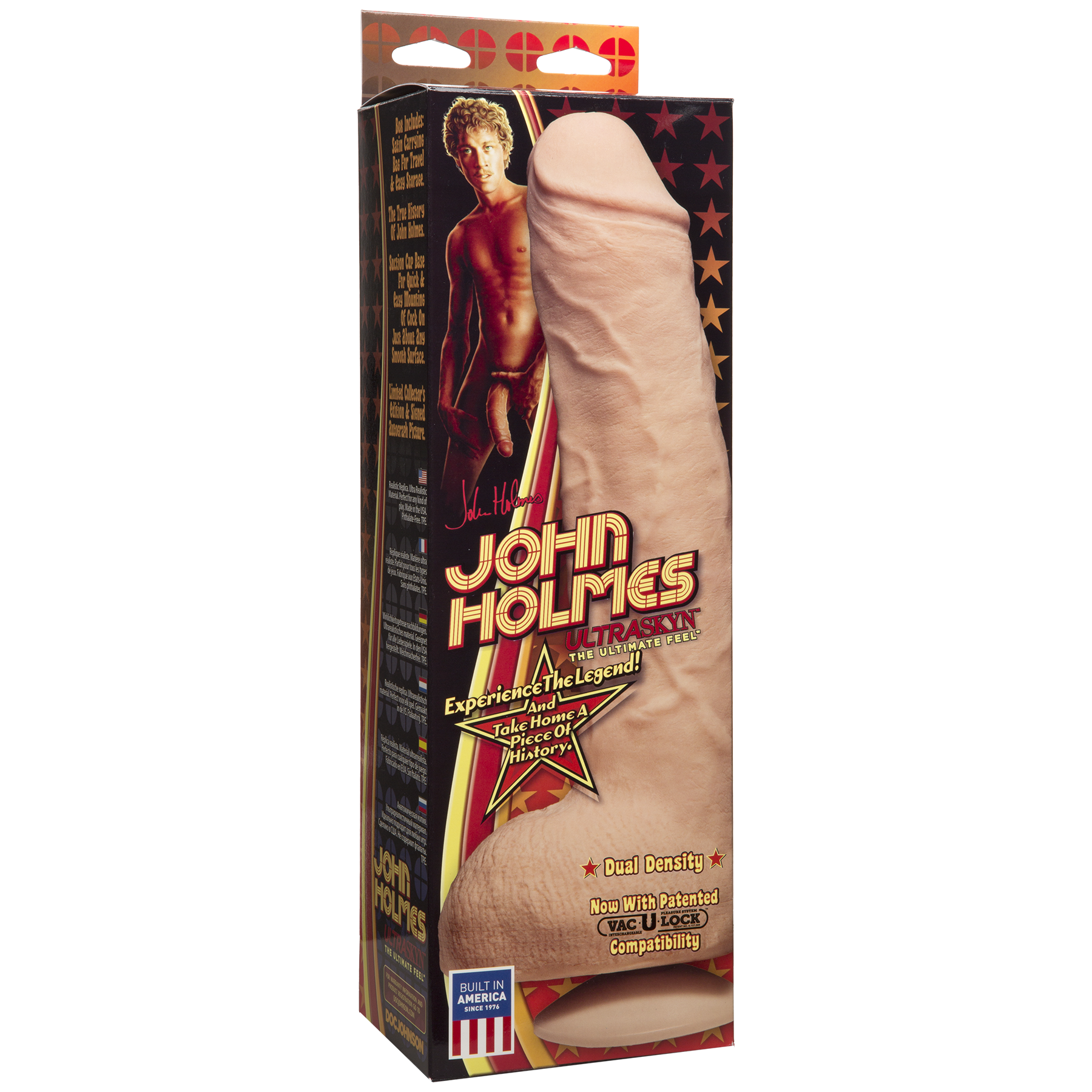 Фалоімітатор Doc Johnson John Holmes ULTRASKYN, діаметр 6 см, Vack-U-Lock