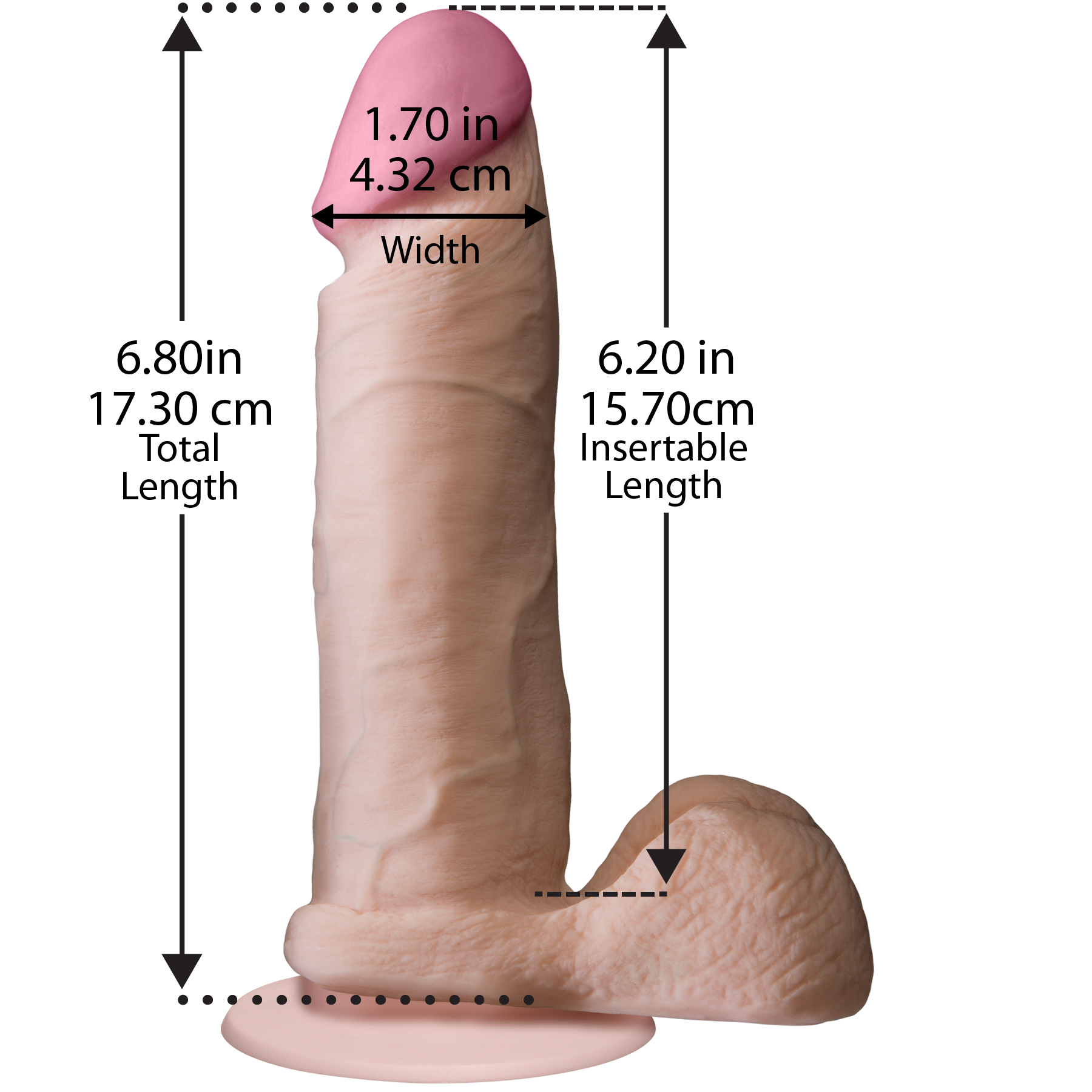 Фалоімітатор Doc Johnson Realistic 6 inch White – ULTRASKYN