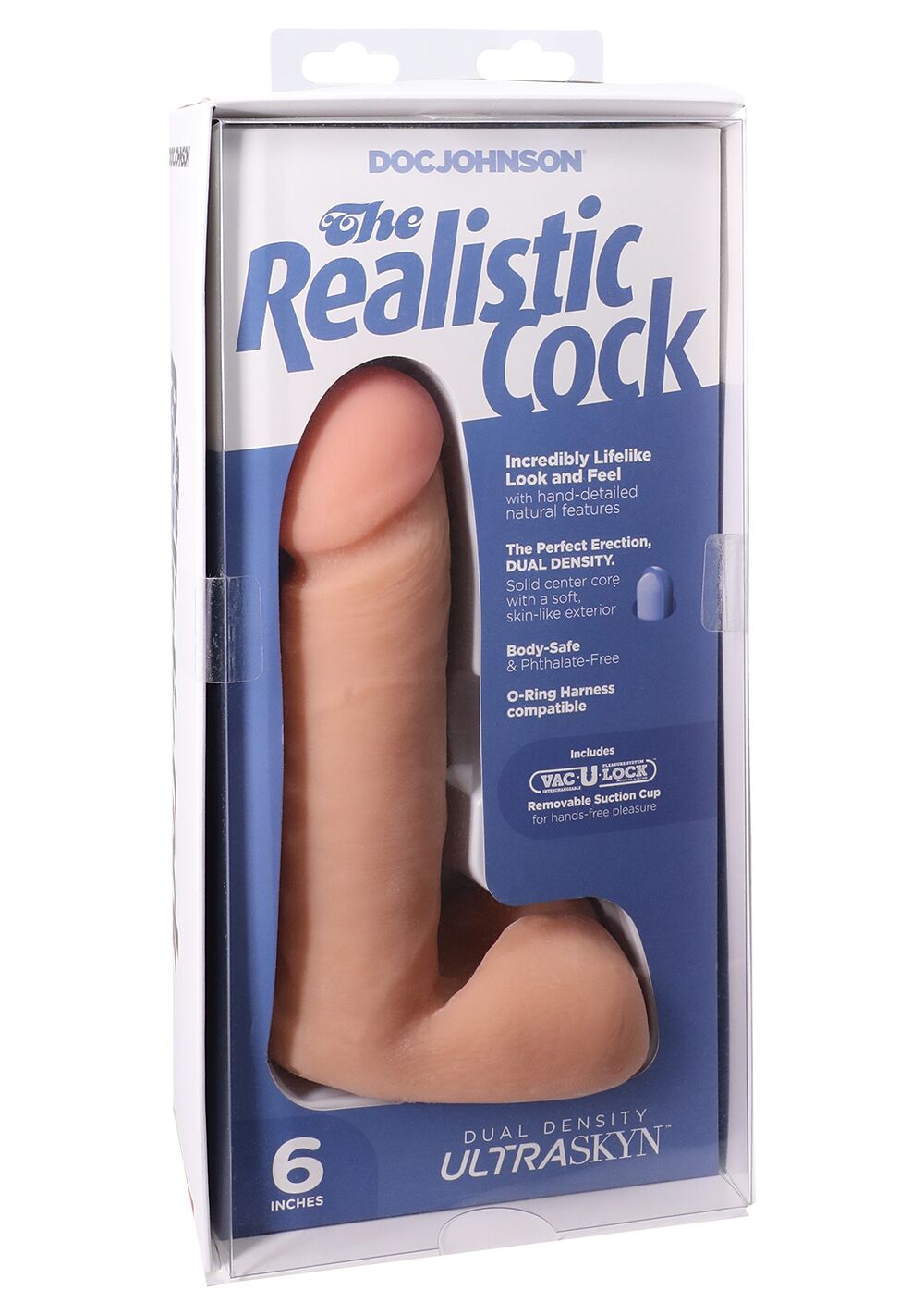 Фалоімітатор Doc Johnson Realistic 6 inch White – ULTRASKYN
