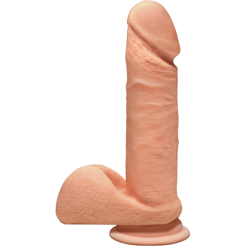 Фалоімітатор Doc Johnson The D - Perfect D - 7 Inch With Balls - ULTRASKYN, діаметр 4,5 см