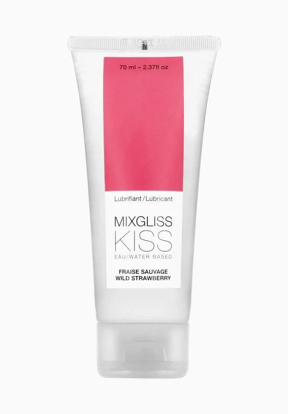 Лубрикант MixGliss KISS Дика Полуничка на водній основі, 70 мл