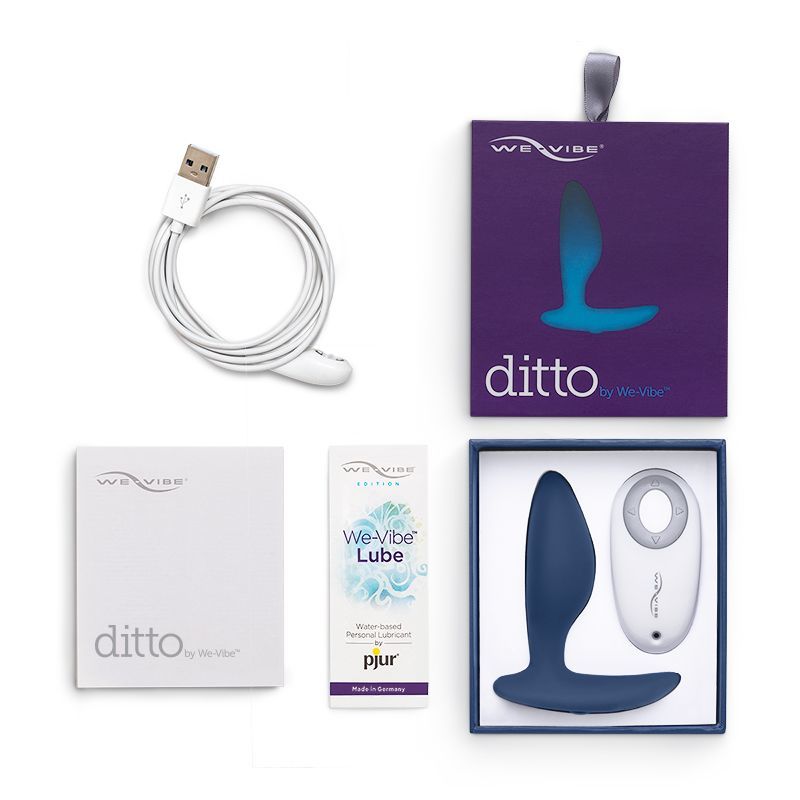 Інтимна смарт-вібропробка We-Vibe Ditto Moonlight Blue з пультом