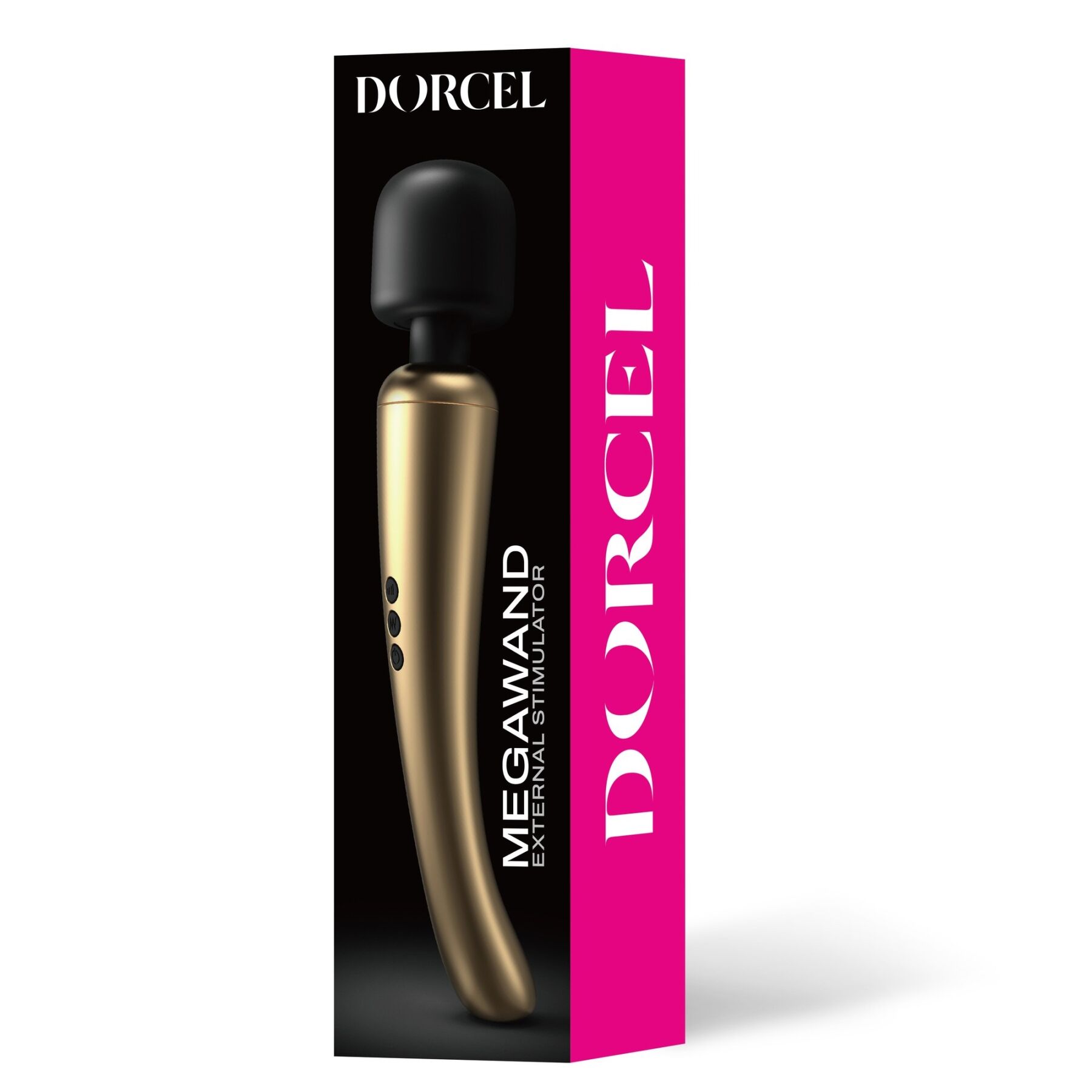 Перезаряджаємий вібромасажер Dorcel Megawand Gold, 160 режимів
