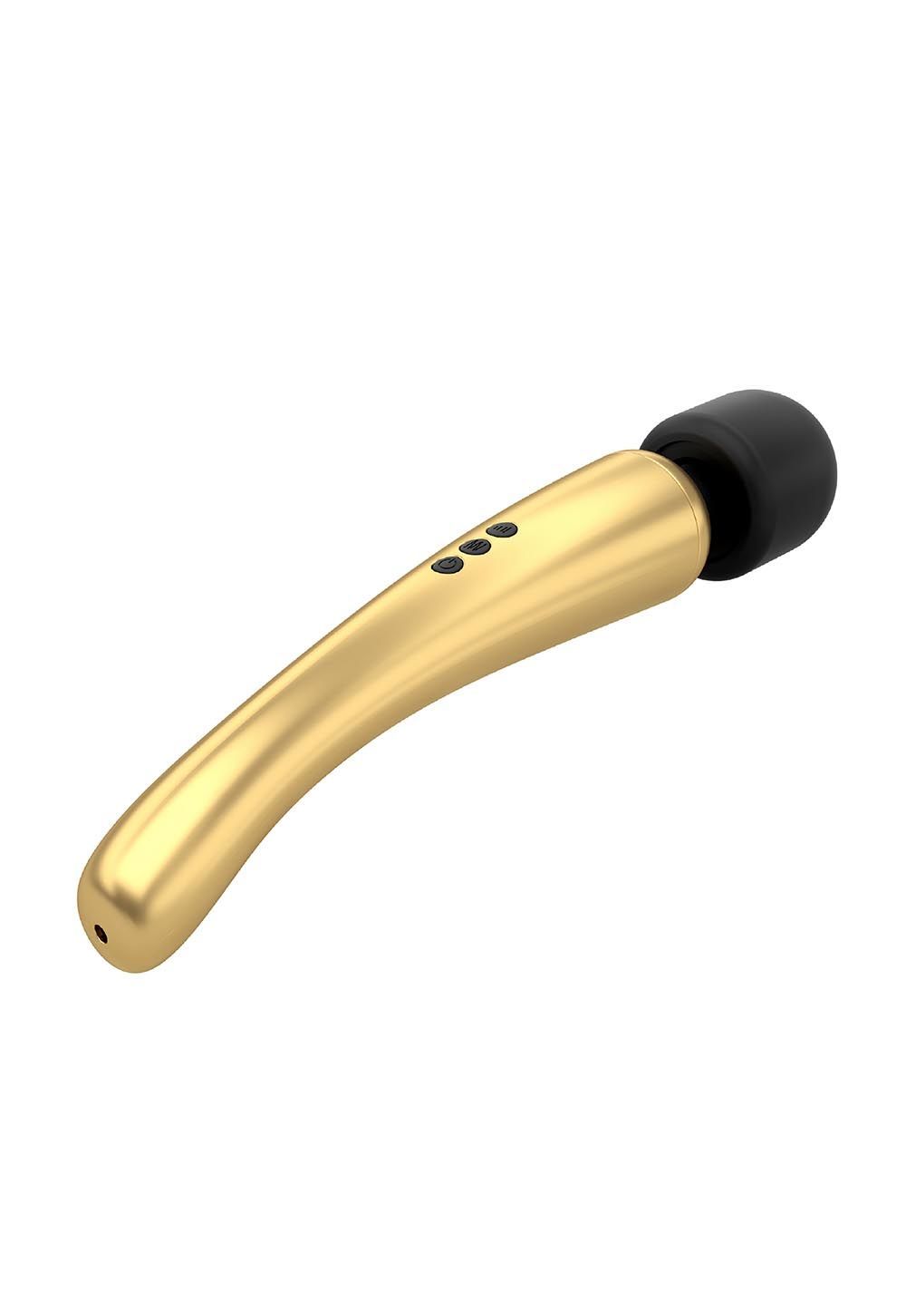 Перезаряджаємий вібромасажер Dorcel Megawand Gold, 160 режимів - Зображення 4