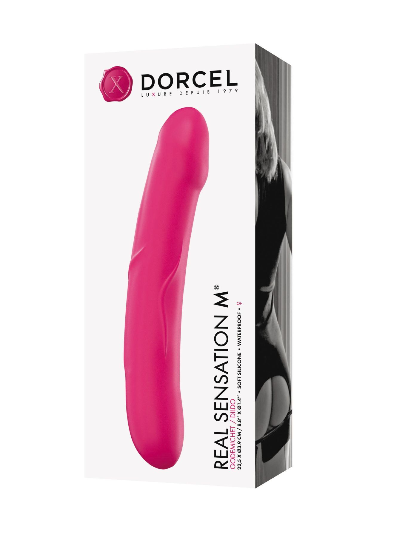 Інтимна іграшка Dorcel Real Sensation M, силікон, магента - Зображення 4