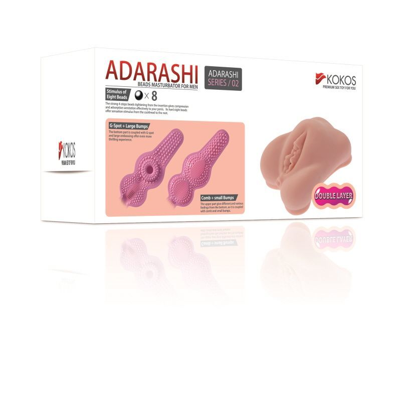 Інтимний аксесуар Kokos Adarashi -2 Double Layer