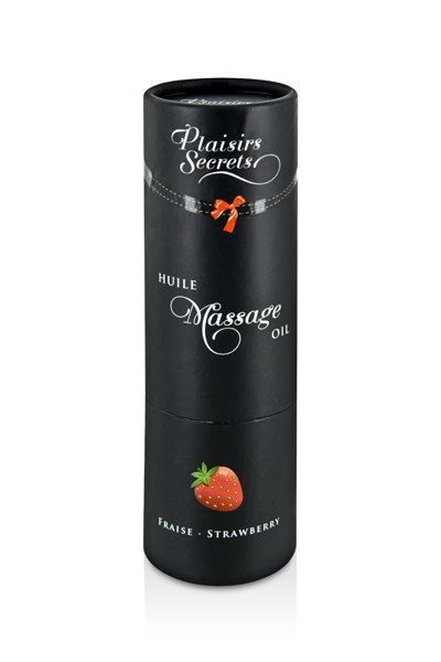 Масажна олія Plaisirs Secrets Strawberry 59 мл, їстівна, з афродизіаками - Зображення 4