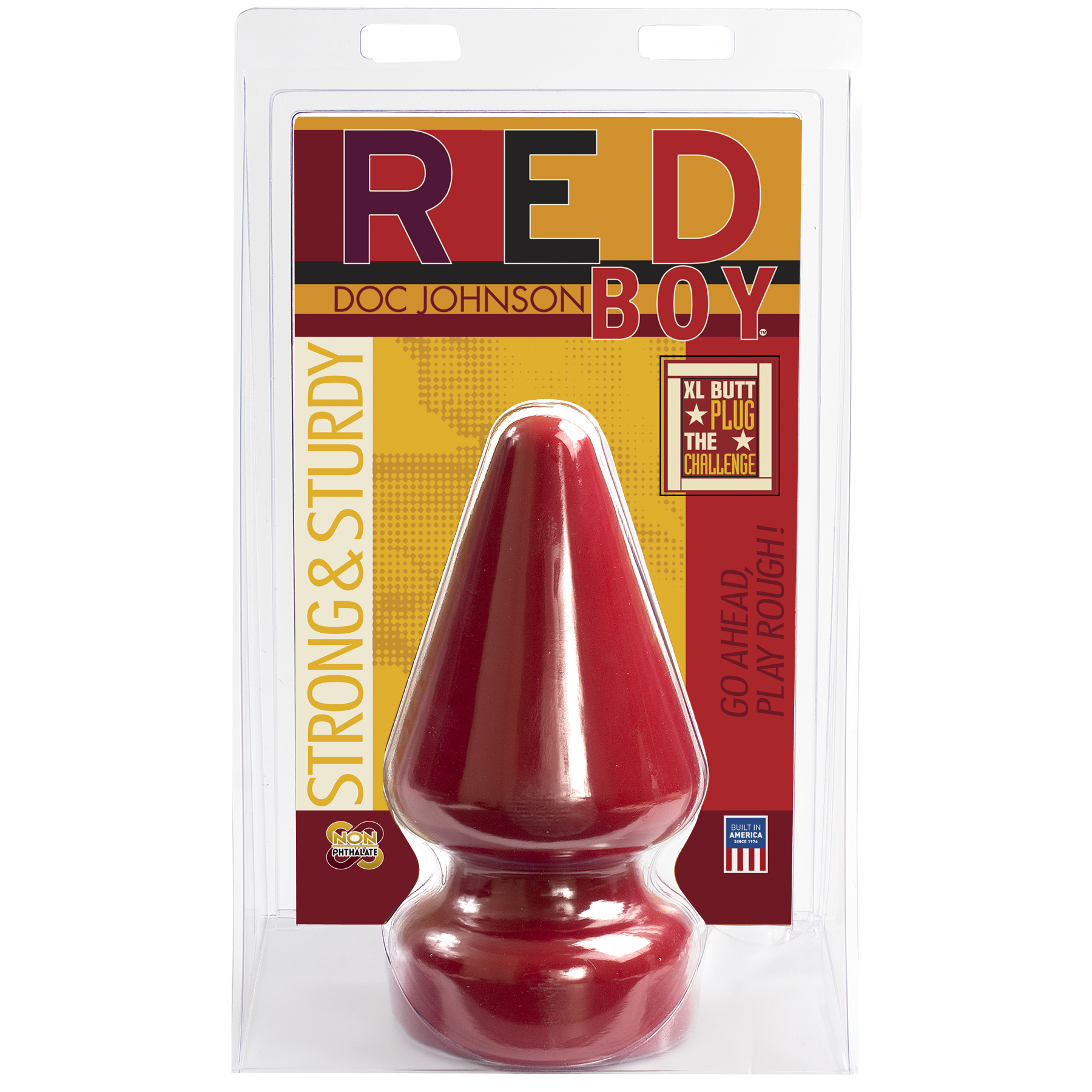 Велика інтимна пробка Doc Johnson Red Boy, діаметр 12 см - Зображення 2