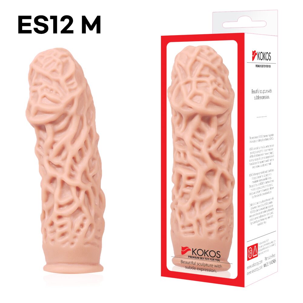 Насадка Kokos Extreme Sleeve ES.12 M, рельєфна, потовщувальна