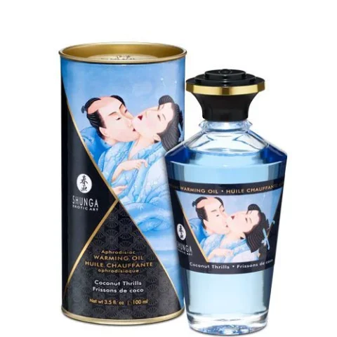 Shunga Aphrodisiac Warming Oil – Coconut Thrills, 100ml