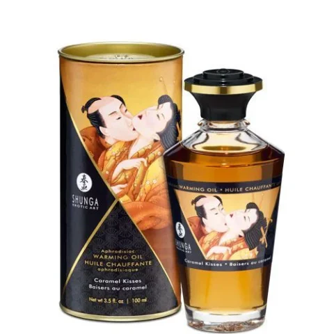 Розігрівальна олія Shunga Aphrodisiac Warming Oil – Caramel Kisses, 100 мл