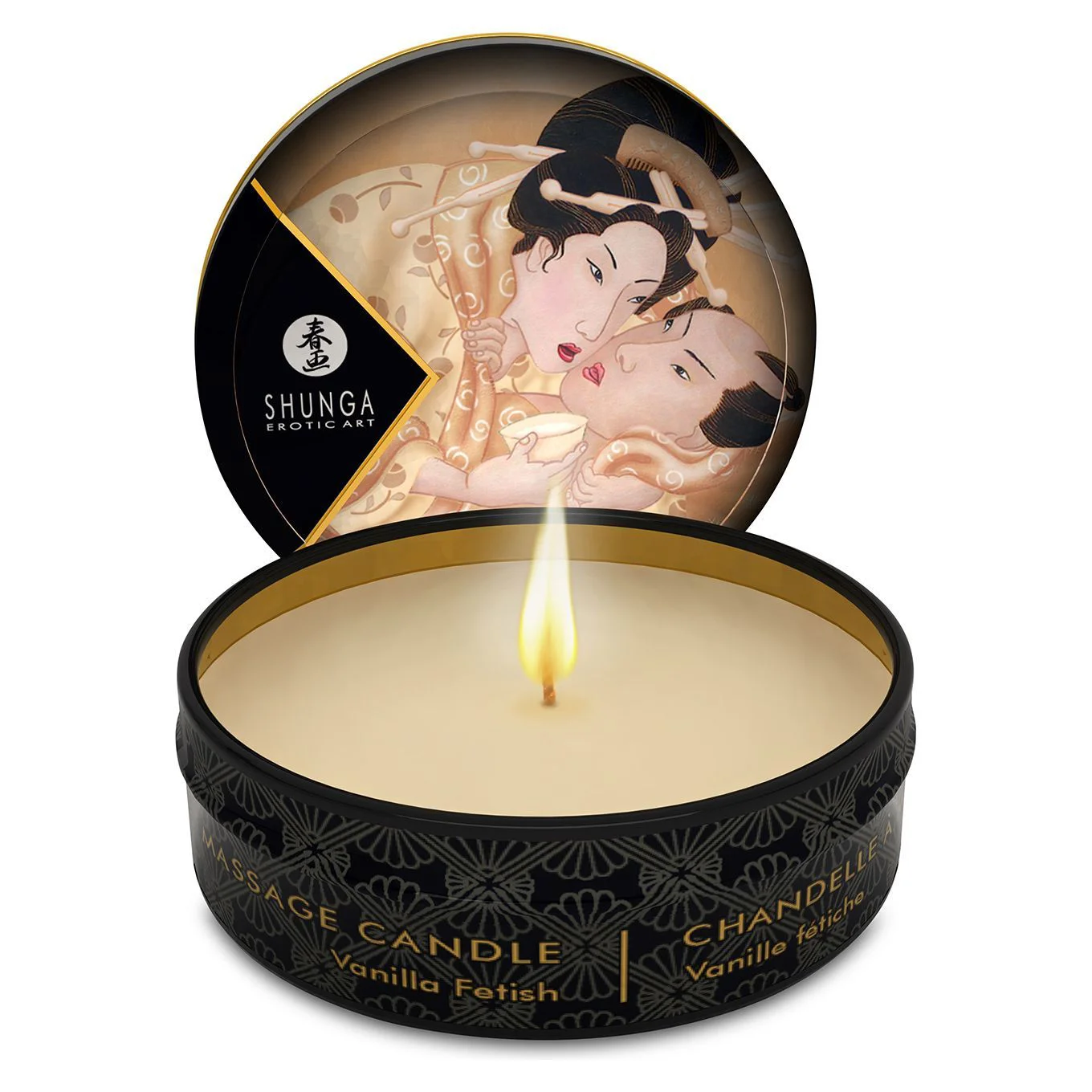 Масажна свічка Shunga Vanilla Fetish з афродизіаками, 30 мл