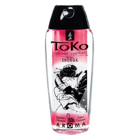 Лубрикант на водній основі Shunga Toko AROMA – Sparkling Strawberry Wine (165 мл), не містить цукру