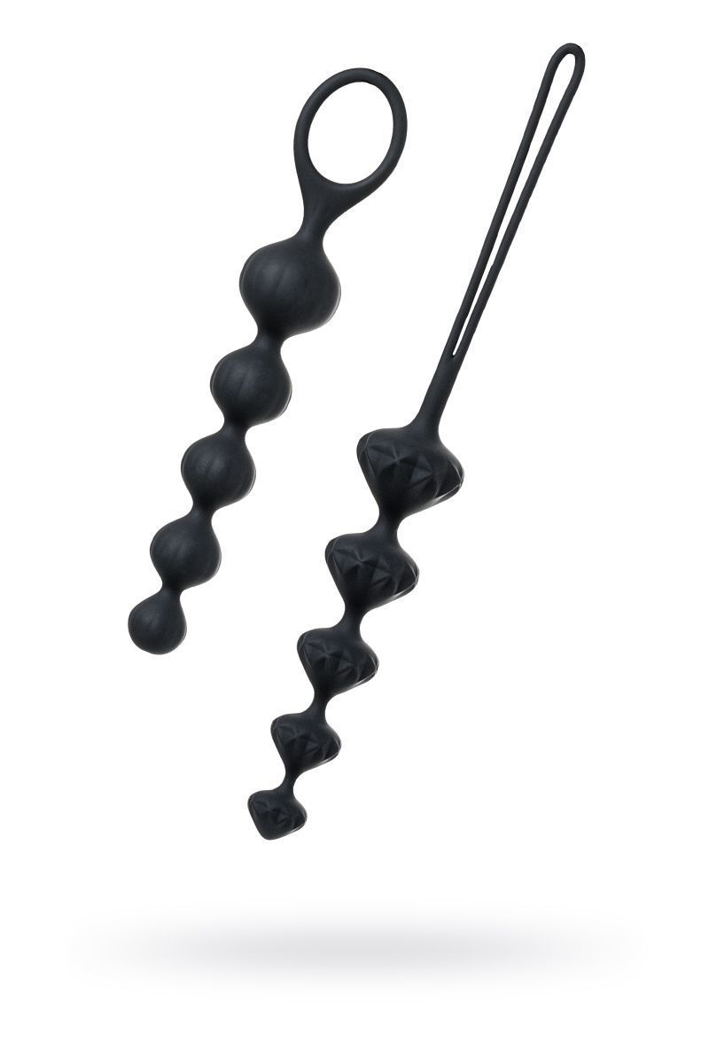 Набір анальних намистин Satisfyer Beads Black, силікон - Зображення 3
