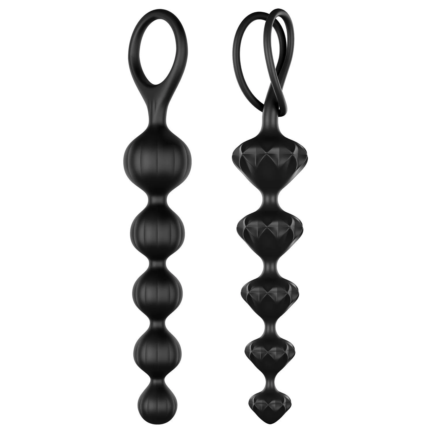Набір анальних намистин Satisfyer Beads Black, силікон
