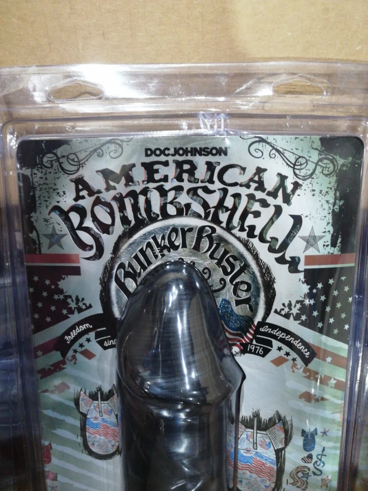 Фалоімітатор для фістингу Doc Johnson American Bombshell Bunker Buster Gun Metal (м'ята упаковка!) - Зображення 2