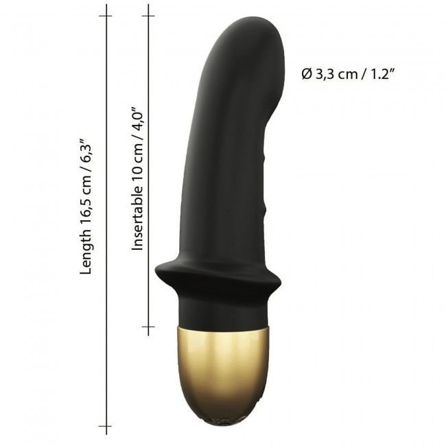 Вібратор Dorcel Mini Lover Black 2.0, перезаряджуваний, 10 режимів