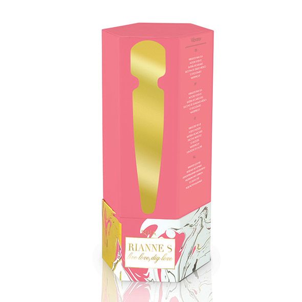 Вібромасажер Rianne S Bella Mini Wand Coral, 10 режимів, силікон - Зображення 3