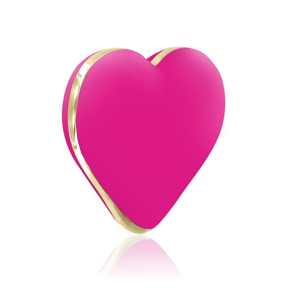 Вібратор-сердечко Rianne S: Heart Vibe Rose, 10 режимів, медичний силікон, подарункове паковання - Зображення 3