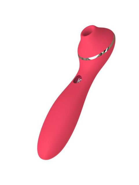 KISTOY Polly Plus Red: Вакуумний Вібратор з Подвійною Функцією