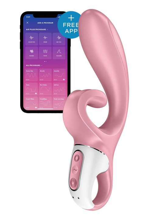 Смарт вібратор-кролик Satisfyer Hug Me Pink з 2 моторами