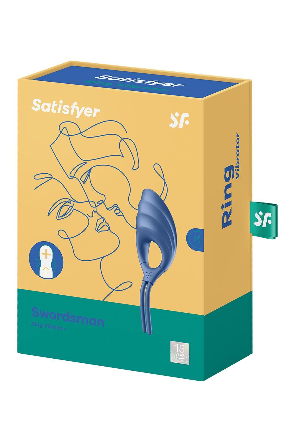 Віброкільце Satisfyer Swordsman Blue з потужним двигуном