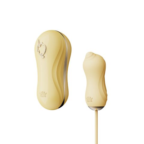 Набір 2в1 Zalo UNICORN Yellow: Віброяйце + Вакуумний Стимулятор