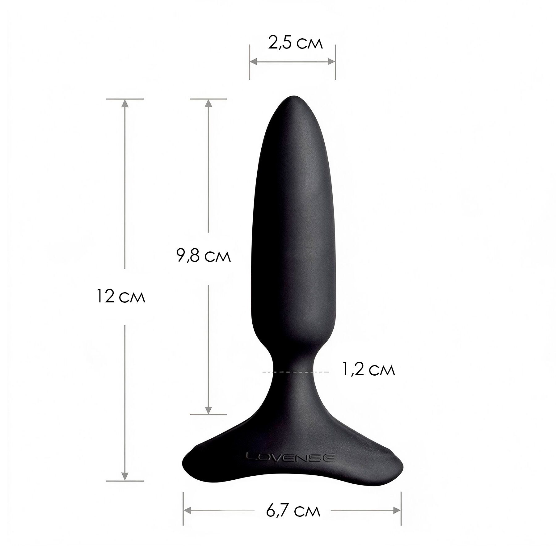 Анальна смарт-вібропробка Lovense Hush 2, розмір XS, з Bluetooth керуванням