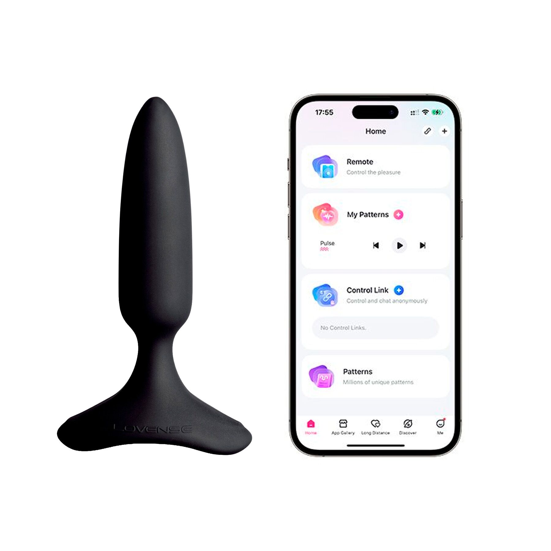 Анальна смарт-вібропробка Lovense Hush 2, розмір XS, з Bluetooth керуванням