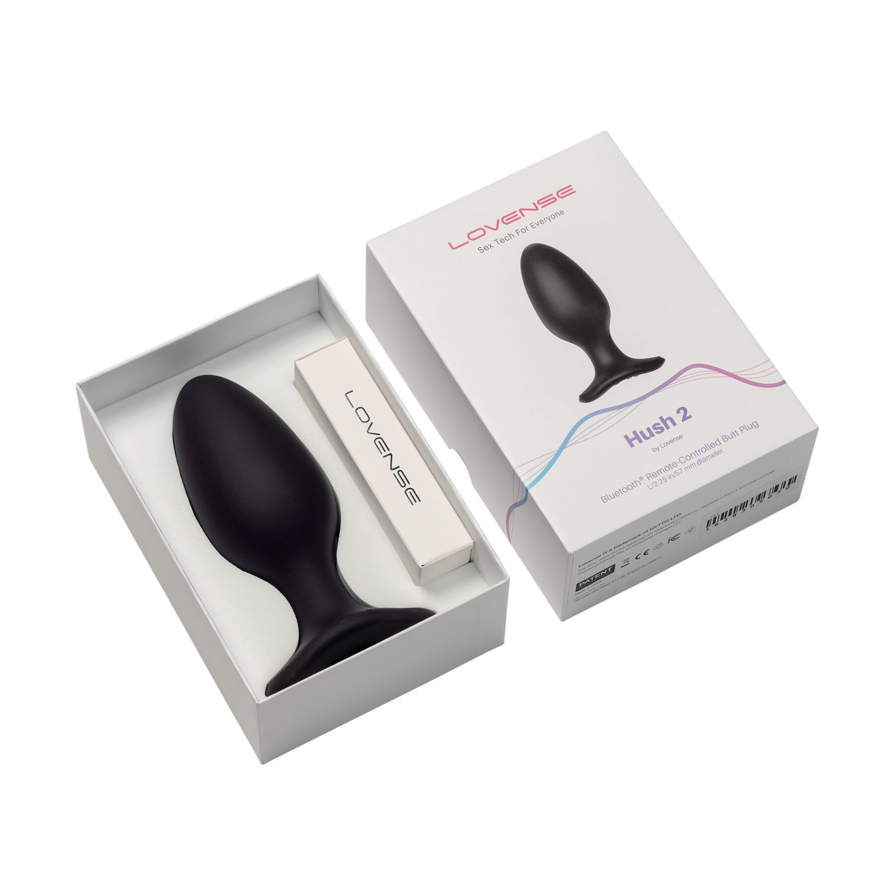 Анальна смарт-вібропробка Lovense Hush 2, розмір XS, з Bluetooth керуванням