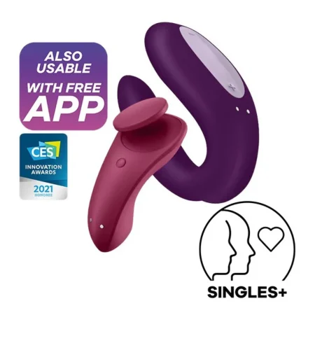 Набір Satisfyer Partner Box 1 (вібратор для пар Double Joy + вібратор у трусики Sexy Secret) (м'ята упаковка!!!)