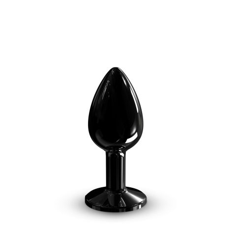 Металева інтимна пробка з кристалом Dorcel Diamond Black S