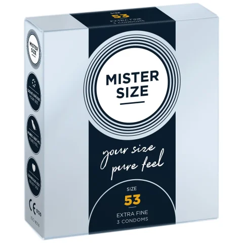 Презервативи Mister Size Pure Feel 53 мм (3 шт) - Тонкий комфорт