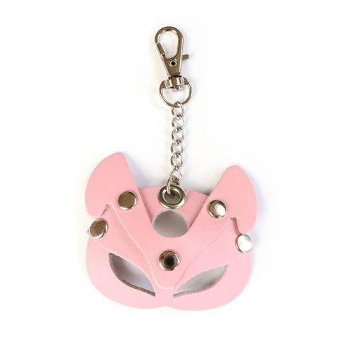 Брелок на карабіні Art of Sex Kitty, натуральна шкіра, рожевий
