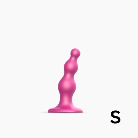 Насадка для страпона Strap-On-Me Dildo Plug Beads, S, Фрамбуаз