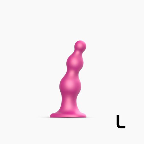 Насадка для страпона Strap-On-Me Dildo Plug Beads L, фіолетова