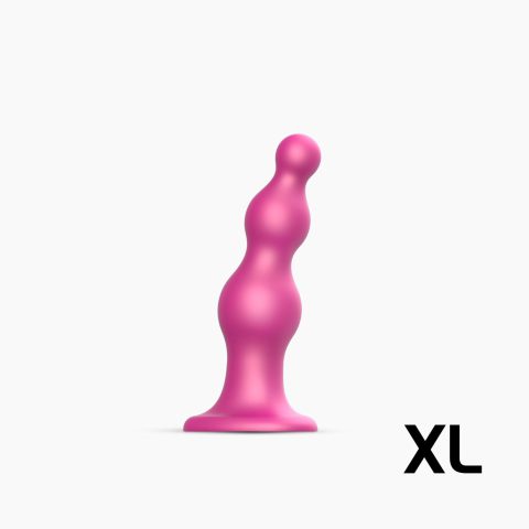 Насадка для страпона Strap-On-Me Dildo Plug Beads XL Framboise Metallic