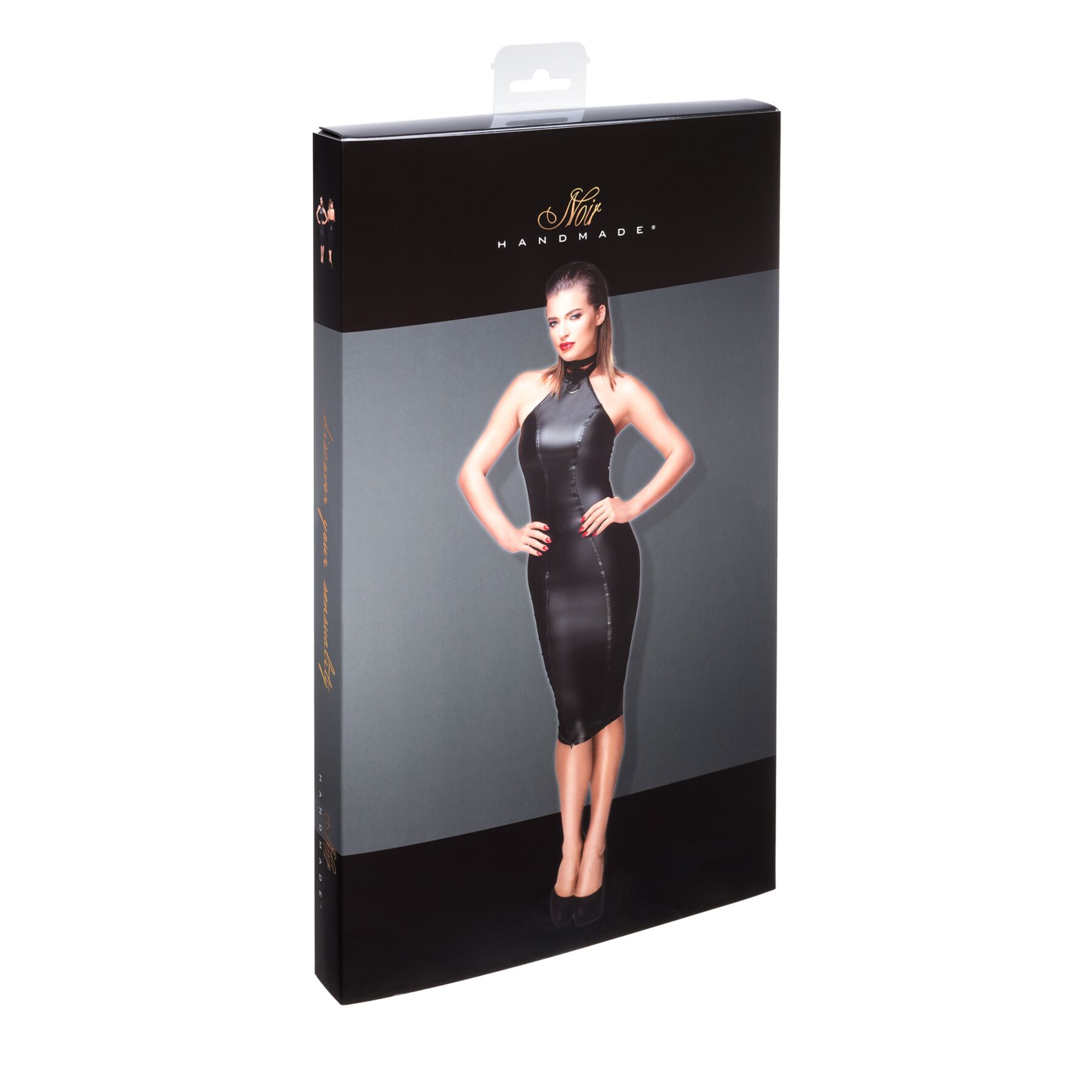 Noir Handmade F160 Powerwetlook Pencil Dress S — сукня-олівець з мокрим ефектом