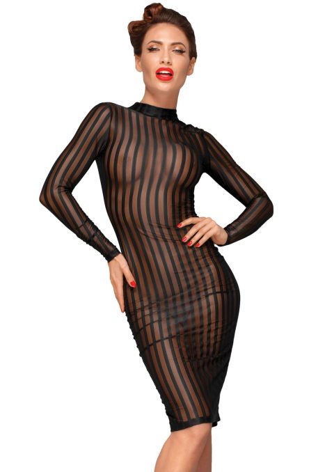 Noir Handmade: Сукня з мокрим ефектом, еластичний тюль, XXL