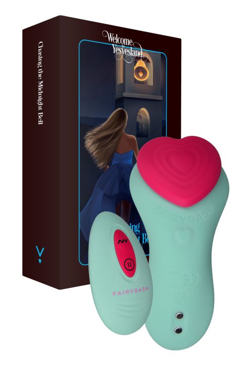 Вібратор у трусики FairyGasm HeartGem green з пультом ДК