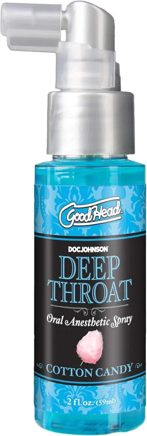 Розпродаж!!! Спрей для мінету Doc Johnson GoodHead DeepThroat - Cotton Candy 59 мл (термін 01.2026)