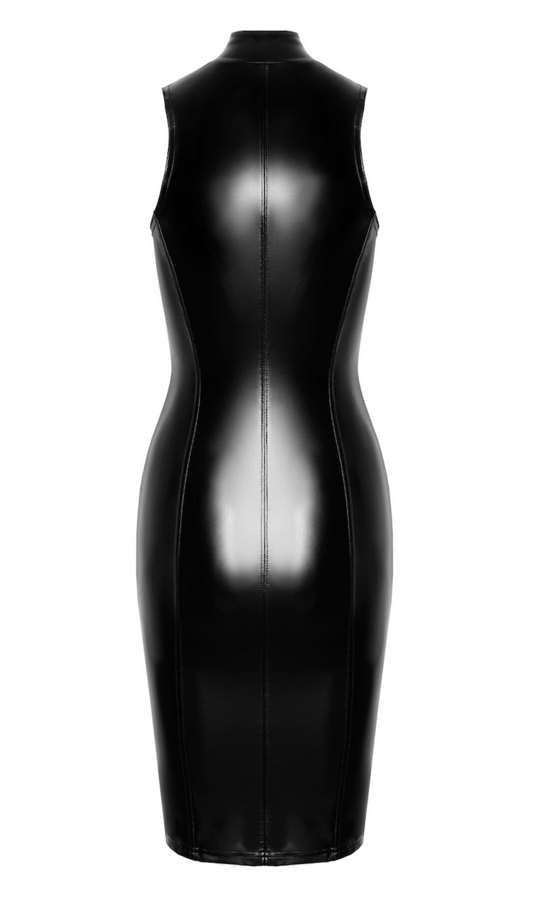 Елегантна сукня Noir Handmade F337 Powerwetlook MIDI - XXL