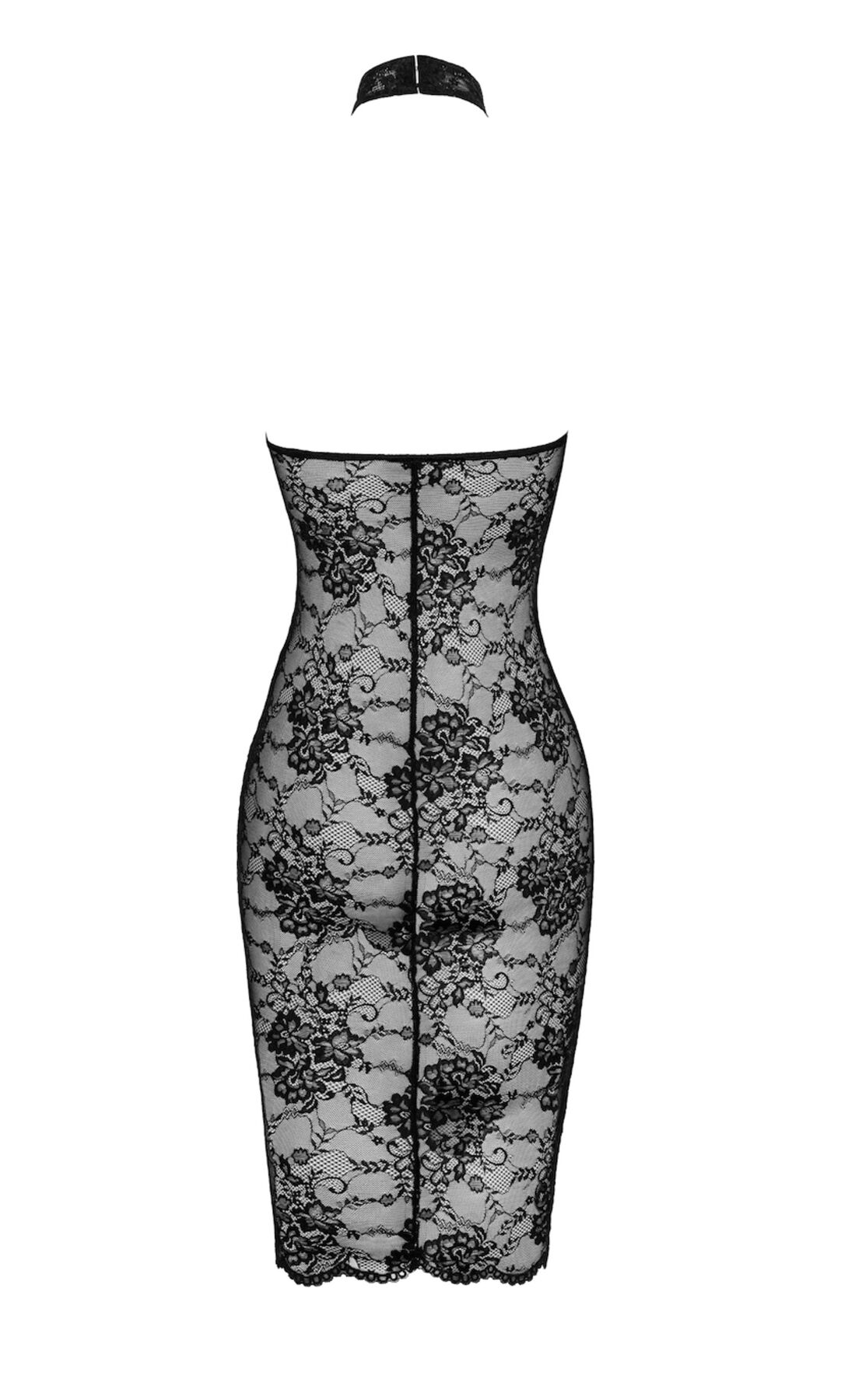 Елегантна мереживна сукня Noir Handmade F338, чорна, розмір S