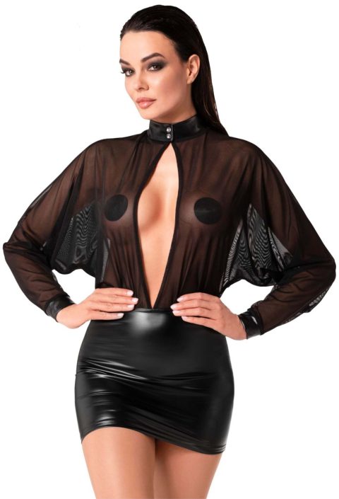 Сукня Noir Handmade F348 Powerwetlook & Tulle - Розмір L