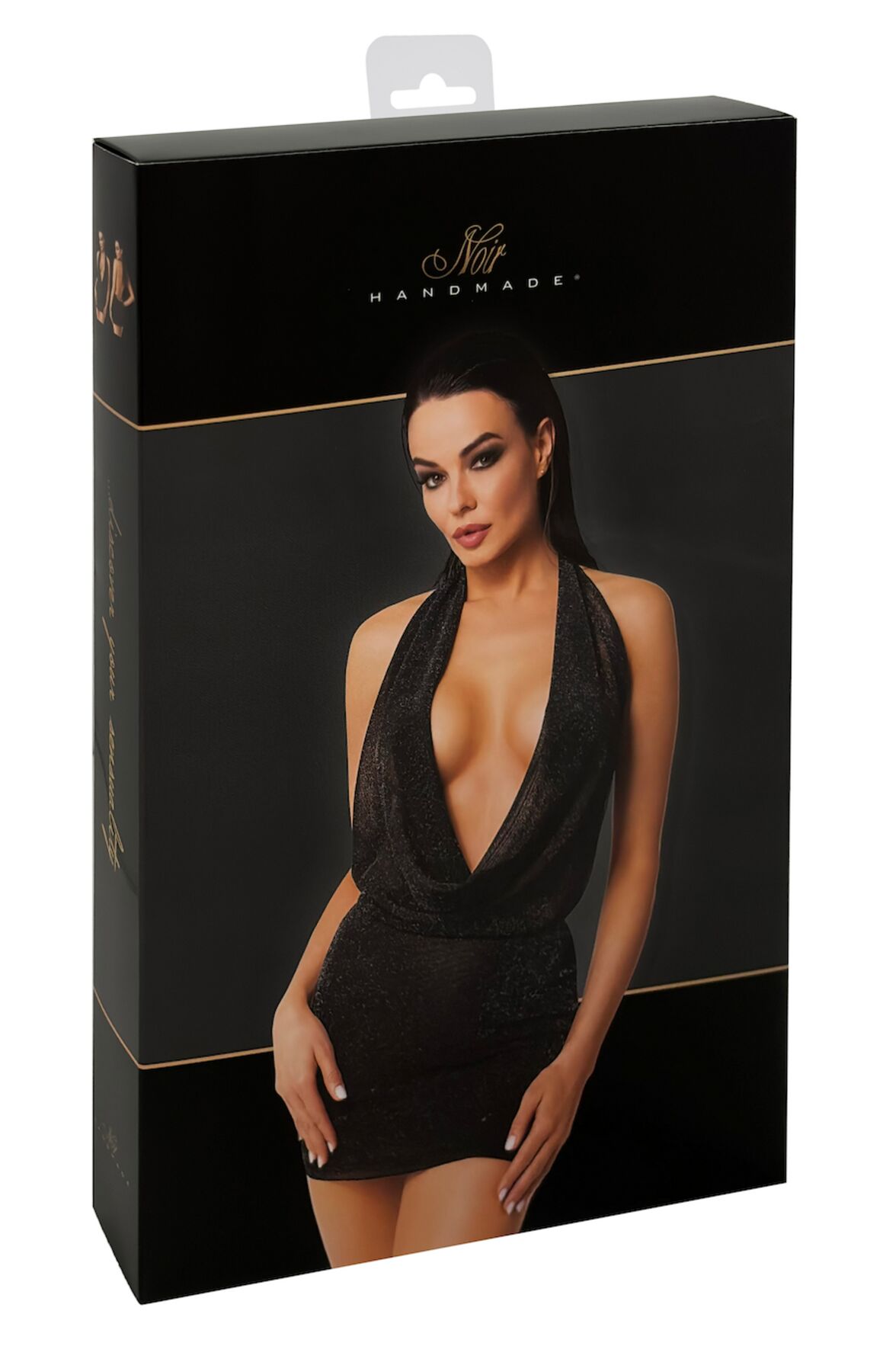 Noir Handmade F351 Shiny Tulle Mini Dress XXL - Елегантна сукня